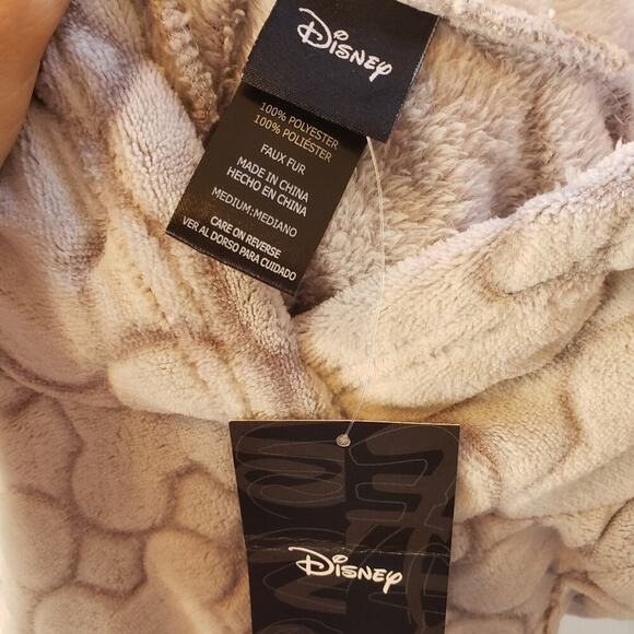 DISNEY MICKEY FLEECE SHERPA HOODED LOUNGER SIZE MED - Picture 3 of 7